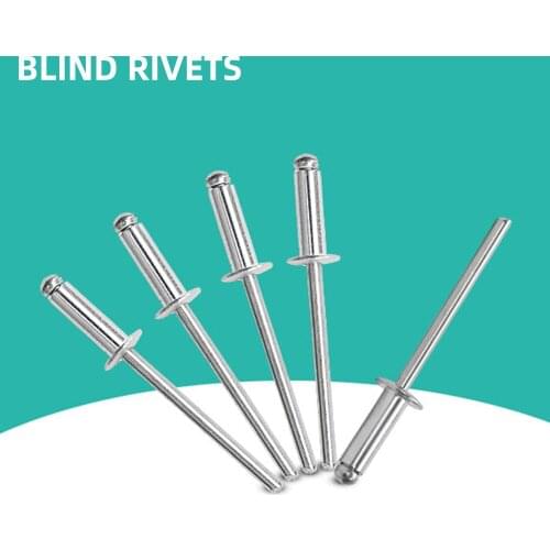 Blind Rivets Aluminum alloy M2.4 M3.2 M4 M5 Fastening accessories 50Pcs