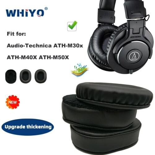 Replacement Ear Pads for Audio-Technica ATH M30x M40X M50X Headset Parts Leather Cushion Velvet Earmuff Earphone Sleeve Cover