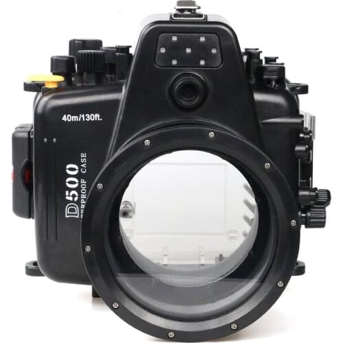 60m/195ft Waterproof Underwater Housing Camera Diving Case for Nikon D500 Camera Bag Case Cover