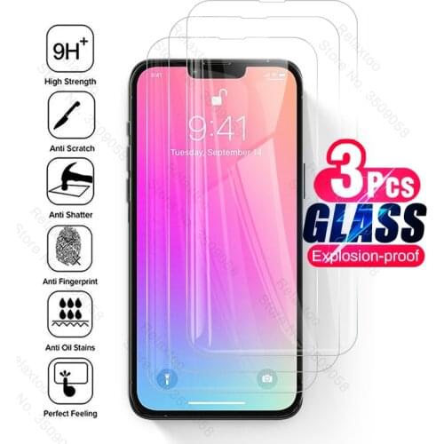 3pcs full tempered glass screen protectors case cover for iphone 13 pro max iphone13 i phone 13 mini 2021 coque fudna shell capa