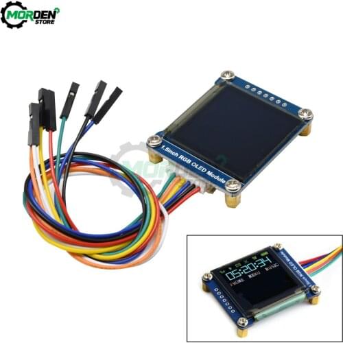 1.5Inch RGB OLED Screen Display Module 16-Bit 65K Colors 128X128 SSD1351 SPI I2C IIC for Arduino Raspberry Pi STM32