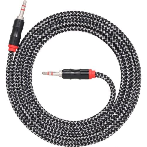 2M Audio Extension Cable 3.5mm Jack Male to Male AUX Cable Audio Extender Cord Braided Wire for Computer Mobile Phones Amplifier