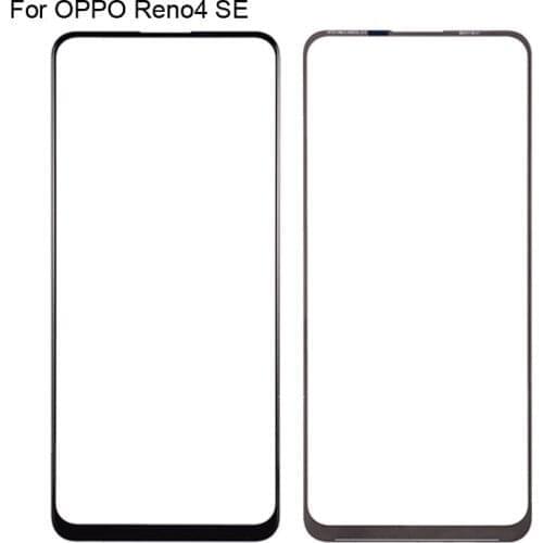 2PCS For OPPO Reno4 SE Front LCD Glass Lens touchscreen Reno 4 SE PEAM00 Touch screen Panel Outer Screen Glass without flex