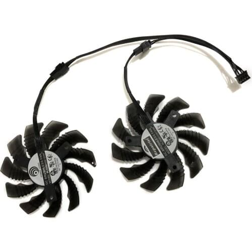 2pcs/Set RX550 RX560 GPU Cooler Graphics Fan For REDEON GIGABYTE RX 560/550 Gaming OC Video Card As Replacement