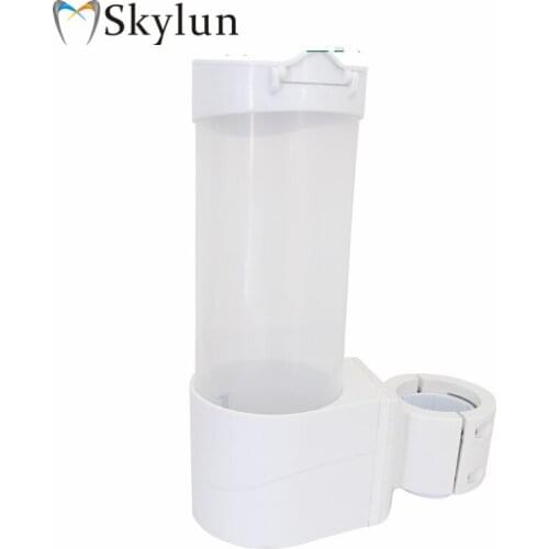 2PCS Dental disposable cups Holder Water Cups Stents chair transparent white tube water dispenser cup holder storage box SL1305