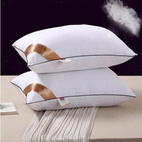 2020 New Pillow Pillow Core Pillow Household Bedding Feather Velvet Pillow Pillow One Neck Pillow Pillows for Sleeping