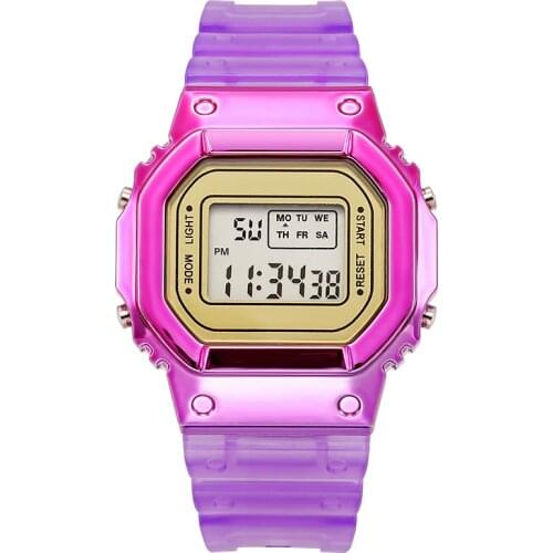 2021 Digital Watch for Women Top Brand Luxury Ladies Watch Sports Electronic Clock Silicone LED Wristwatch Relojes Para Mujer