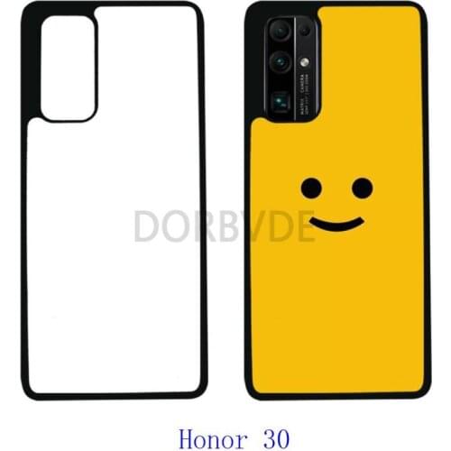 2D Sublimation Blank TPU+PC rubber Case for Huawei Honor 30 with Aluminum Inserts 10pcs/lot