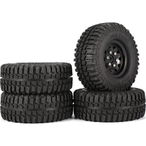 4Pcs AUSTAR AX-3020 1.9 Inch 110mm Rubber Tires Tire with Metal Wheel Rim Set for 1/10 Traxxas TRX-4 SCX10 RC4D90 RC CrawlerCar