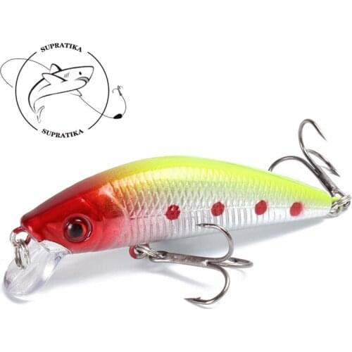 8.2G/7CM Artificial Minnow Wobbler Plastic Fishing Bait 6#High Carbon Steel Hooks High Quality Fishing Lure Hard Lure