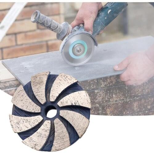 Diamond Grinding Wheel Abrasion-proof Fast Grinding M10 Thread Turbo Diamond Segments Grinder Disc for Concrete