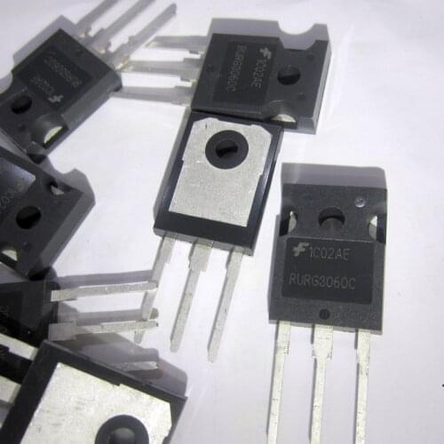 10Pcs RURG3060CC or RURG3060C or RHRG3060C or RURG3060 3060 or K3060G3 TO247 30A600V Fast Recovery Rectifier Diode