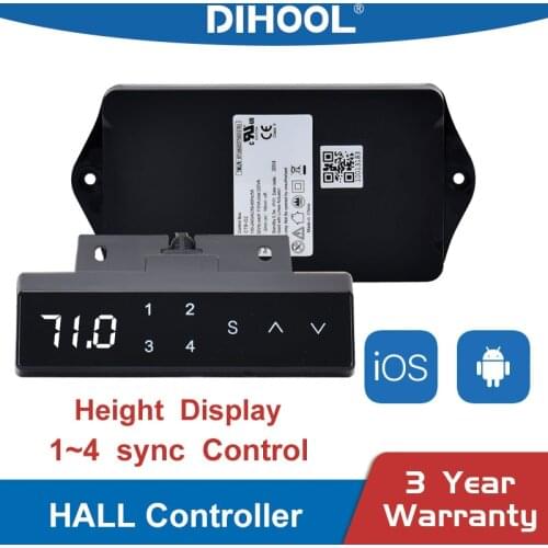 Lifting System Electric Linear Actuator Hall Controller 1 2 3 4 Pcs Synchronize Control Height Display DC Motor Lift Controller