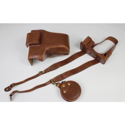 PU Leather Case Protective Cover For Fujifilm Fuji X-T4 XT4 Camera Bag Shoulder Strap Battery Opening