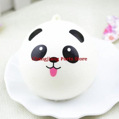 Hot Jumbo Panda Squishy Charms Kawaii Buns Bread Cell Phone Key/Bag Strap Pendant Squishes Car Styling decoration