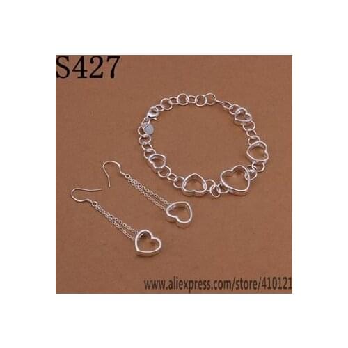 S427 Hot Sale High Quality Anniversary Jewelry Sets,Wholesale Fashion Jewelry Elegant Charms Fashion Bracelet Earring /dixamaea