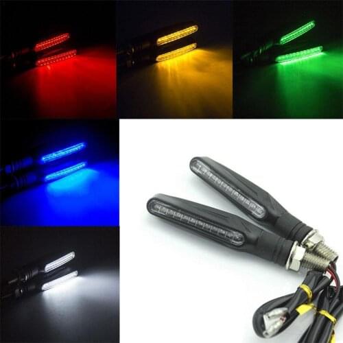 Motorcycle Modified Parts Lighting MSX125MINI Turn Signal LED Turn Tail Flash Bendable Signal Flowing Light Lamp W Light Wa M0L1