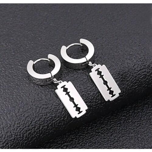Stud Earrings men 2021 new stainless steel punk jewelry gold earrings male accessories men earring European and American fashion