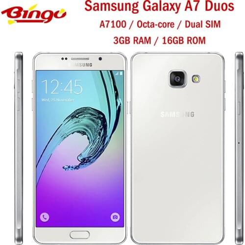Samsung Galaxy A7 Duos (2016) A7100 Dual Sim Unlocked Android Mobile Phone Octa Core 4G GSM 5.5" 13MP 3GB RAM16GB ROM