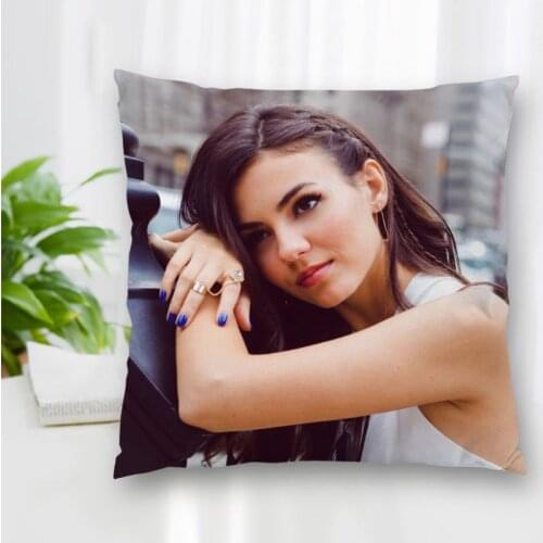 Hot Sale Custom Decorative Pillowcase Actor Victoria Justice Square Zippered Pillow Cover Best Nice Gift 20X20cm 35X35cm 40x40cm