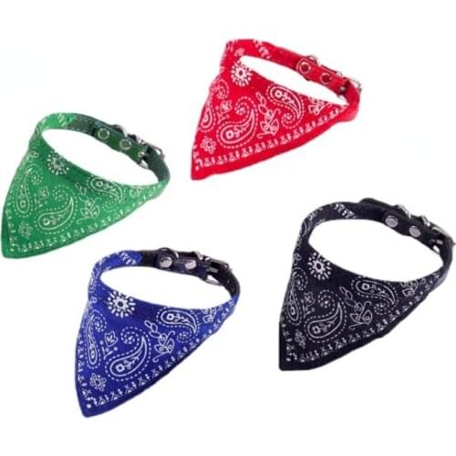 Adjustable Pet Bandanas Collar for Dogs Cats Washable Triangular Bandage Puppy Pet Slobber Towel Outdoor Dog Collar Neckerchief