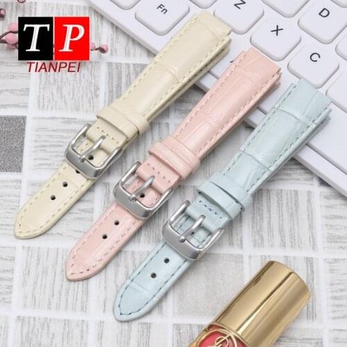 New 18*14mm Genuine leather watch band for LTP-2069L-4A watch strap port replace women bracelet cowhide watch accessories