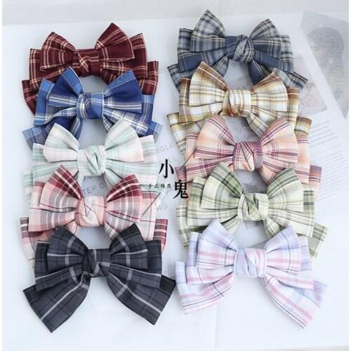 Hand-Made Big Bow Hair Clip Womens Back Clip JK Headdress Japanese-Style College-Style Head Clip