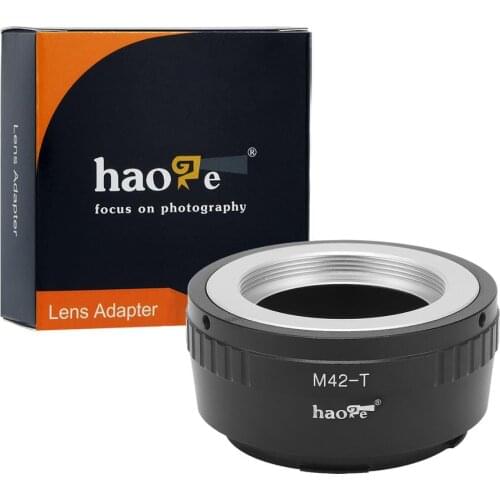 Haoge Manual Lens Mount Adapter for M42 42mm Screw-Mount Lens to Leica L Mount Camera Such as T, Typ 701, Typ 601