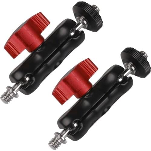 Articulating Magic Arm Friction Ball head Mount Adapter 1/4'' Screw for Camera Monitor LED Video Light Cage Rig Handheld Gimbal