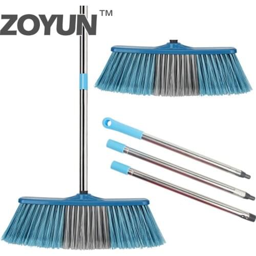 Big Floor Cleaning Broom Adjustable Long Handle Stiff Bristle Grout Brooms Scrubber for Cleaning Outdoor Courtyard Warehouse