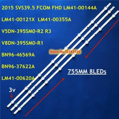 LED Strip 2015 SVS39.5 BN96-37622A V5DN-395SM0-R2 For Samsung 40'' TV HG40NE477 HG40NE478 UA40J5008 A40M5000 UN40J5200 UM40M300A
