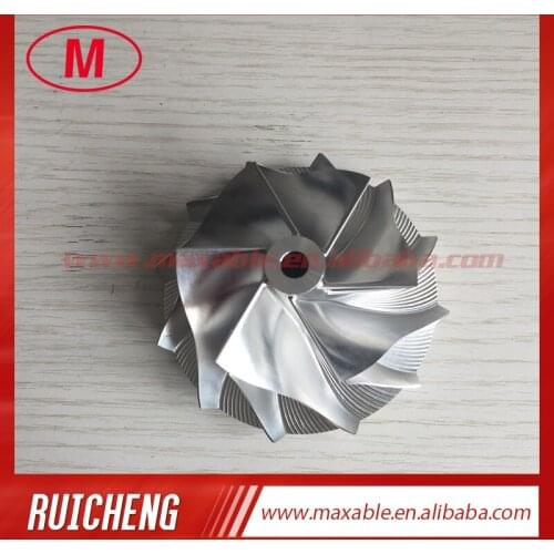T04E 56.48/74.99mm 442476-0014 6+6 blades performance turbo milling/aluminum 2618/billet compressor wheel for 452092-0001