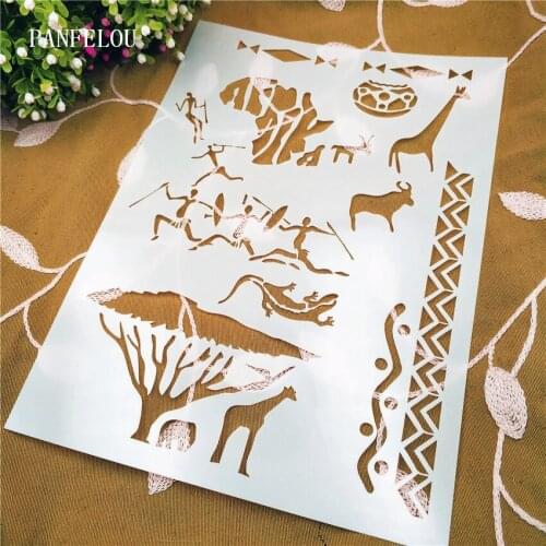 Rainforest mold shield DIY cake scrapbook stencils hollow Embellishments printing lace ruler Valentines Day