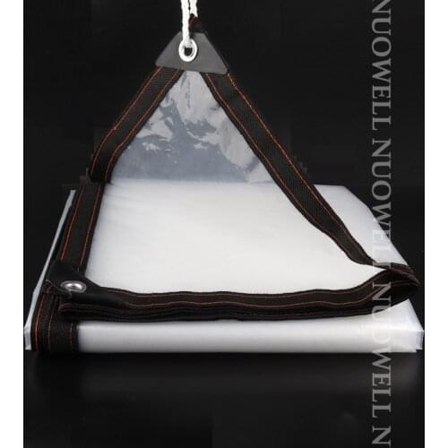 Thickness 0.12mm Transparent PE Tarpaulin Waterproof Sunshade Cloth Garden Courtyard Truck Car Canvas Cover Rainproof Cloth