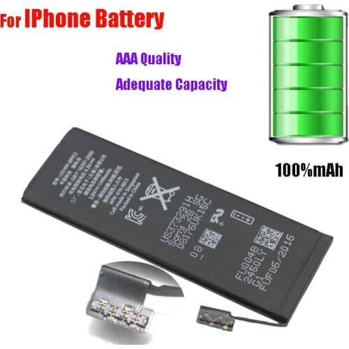 10pcs/lot AAA Quality 100% Real Capacity Battery for iPhone 7g 7 zero cycle replacement repair parts