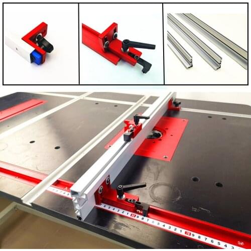 600/800mm Aluminium Profile 75mm height with T-tracks Woodworking Workbench DIY Tool Track Stop Wood Working Accessories