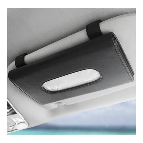 Car Tissue Box car decor Car Sun Visor Tissue Box Holder Auto Interior Storage Decoration Car stuff Accessories auto tissue box