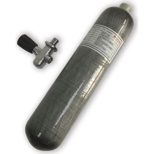 AC10251 Acecare PCP Paintball Air Tank Mini Scuba Diving Tank HPA 4500PSI 2L CE Carbon Fiber Air Bottle With Diving Pcp Valve