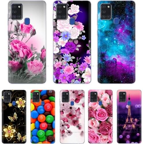 Case for Samsung A21S Case Cartoon Silicon Soft TPU Phone Coque on For Samsung Galaxy A21s a21s SM-A217FZBNSER A217 Back Cover