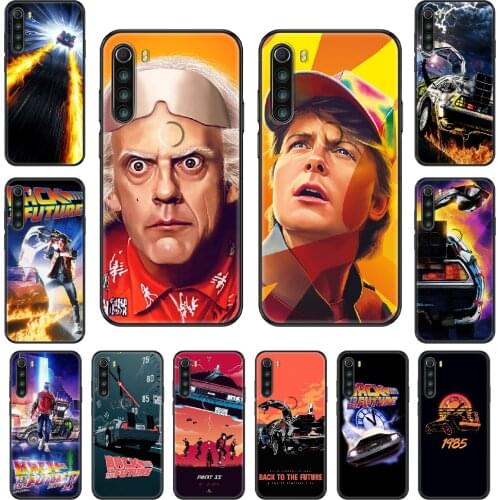 TV Back To The Future Phone case For Xiaomi Redmi Note S2 4 5 6 7 8 A S X Plus Pro black art back soft cell cover painting funda