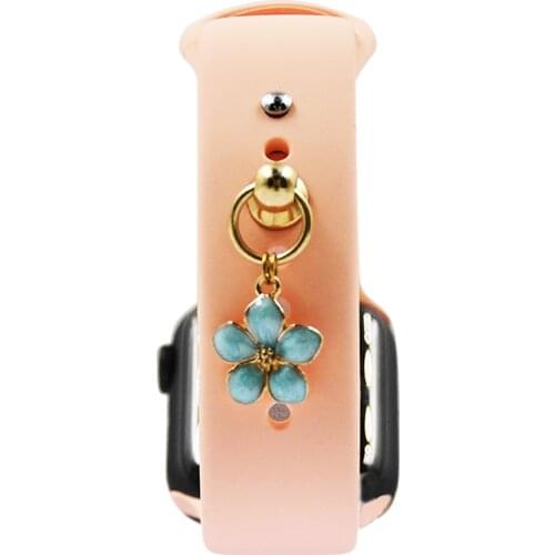 DIY Decoration Charms Stub for Apple Watch Band Silicone Strap Pendant Accessories for Smart Watch Bracelet Personalized Charm