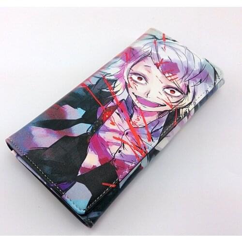 Anime Tokyo Ghoul Long Mens Wallet JuzoSuzuya Synthetic Leather Button Purse