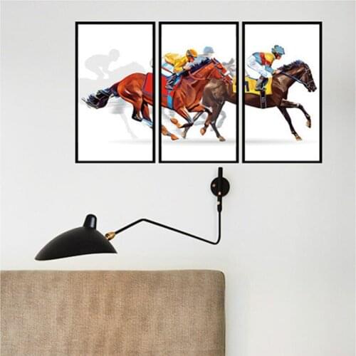 Creative Horse Wall Stickers Home Decor Office Study Bedroom Living Room Sofa Backdrop Decal Wallpaper Mural Art for Kids Room