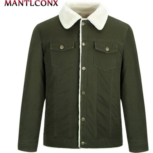 MANTLCONX New Men Winter Jacket Coat Windbreak Thick Warm Soft Overcoat Men Brand Fashion Quality Parkas Clothing Male Winter