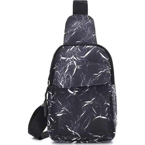 10PCS / LOT Chest Bag for Men Casual Single Shoulder Bag Women Small Multi-funtion Outdoor Pocket Messenger Bag