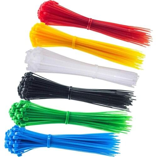 Nylon Self Locking Wire Ties 100pcs 3x150mm Multi-Purpose Cable Tie Multifunction Self-locking Plastic Nylon Cable Tie Zip Ties