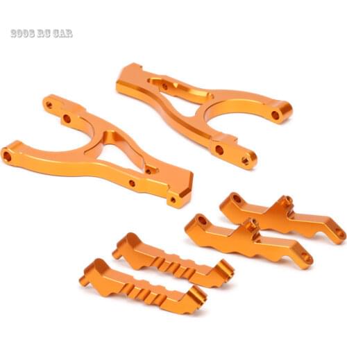 Front&Rear 6Pcs Aluminum Shock Tower Set Supports For HPI Baja 5B 5SC 5T 5R SS 1970 T1000 KM ROVAN NEW ENRON1:5#85438