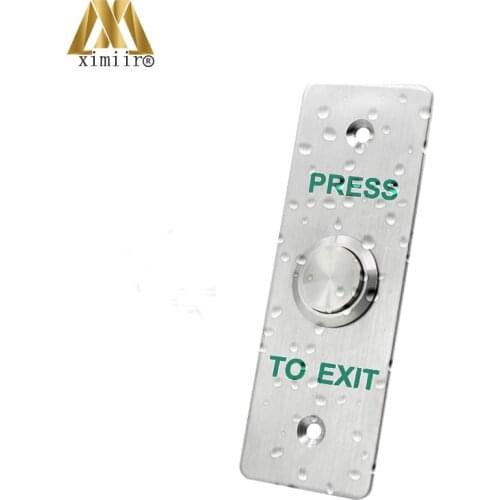 Stainless Steel Door Bell Switch Touch Panel IP68 Waterproof For Access Control Electric Lock Door Exit Push Release Button E06