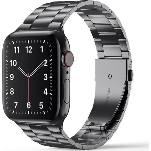 Laforuta Strap For Apple Watch Series 6 44mm 40mm Band 316L Stainless Steel Metal Bracelet for for iWatch 6 SE 5 4 3 2 1 Series
