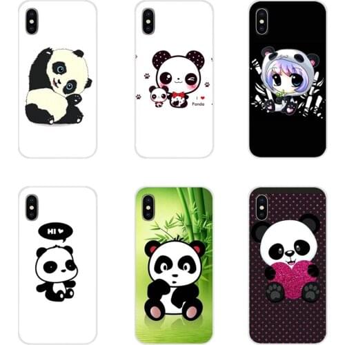 Cute Cartoon Animal Panda black white For LG G3 G4 Mini G5 G6 G7 Q6 Q7 Q8 Q9 V10 V20 V30 X Power 2 3 K10 K4 K8 2017 TPU Bag Case